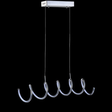 Ali 31" Dimmable Adjustable Integrated LED Metal Linear Pendant - JONATHAN Y